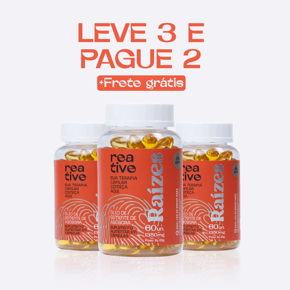 Kit 3 Suplementos Óleo de semente de abóbora (frete grátis)