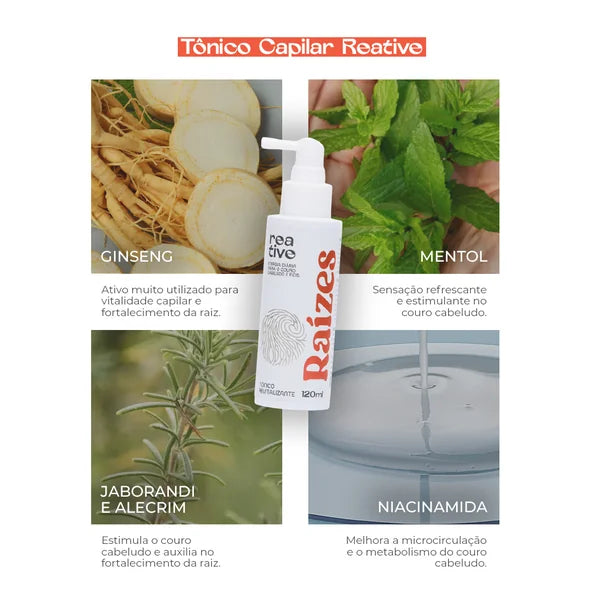 Tônico Capilar Reative 120ml